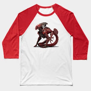 Alien Demon Dog Baseball T-Shirt